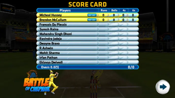 Battle Of Chepauk android App screenshot 1